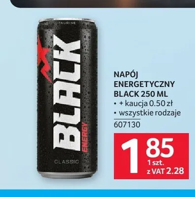 Napój energetyczny Black Classic promocja w Selgros