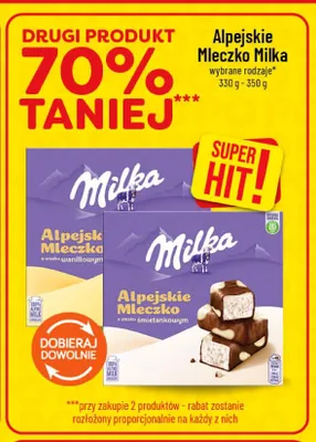 Alpejskie Mleczko Milka o smaku śmietankowym promocja w POLOmarket
