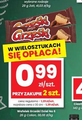 Wafelek Grześki Dziel Na 6 promocja w emma MARKET