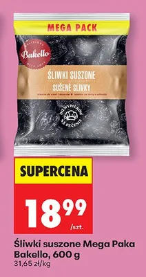 Śliwki suszone mega pack promocja w Biedronka