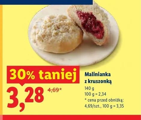 Malinianka z kruszonką promocja w Lidl