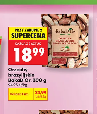 Orzechy brazylijskie BakaD'Or promocja w Biedronka