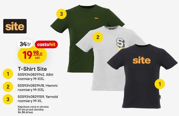 T-Shirt Site promocja w Castorama