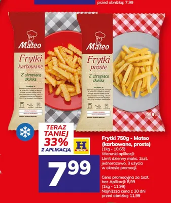 Frytki proste Mateo promocja w Hitpol