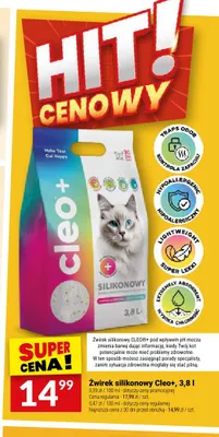Żwirek silikonowy Cleo+ promocja w Twój Market