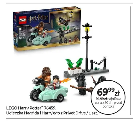 Klocki LEGO Harry Potter 76459 Ucieczka Hagrida i Harry'ego z Privet Drive promocja w Empik