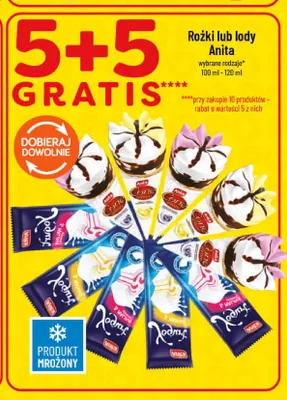 Lody rożek Anita Cone promocja w POLOmarket