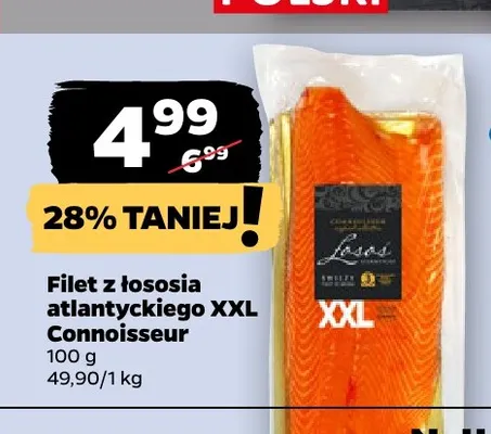 Filet z łososia atlantyckiego XXL Connoisseur promocja w Netto