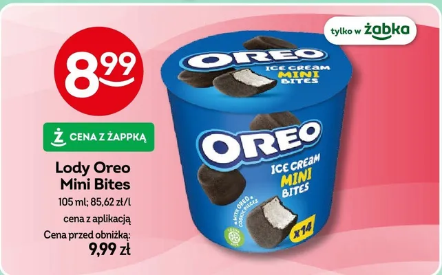 Lody Oreo Mini Bites promocja w Żabka