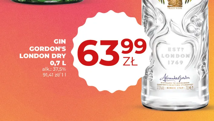 Gin Gordon's London Dry promocja w Duży Ben