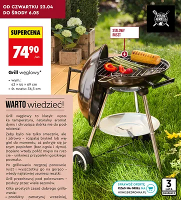 Grill węglowy promocja w Biedronka