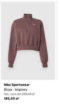Bluza Nike Sportswear brązowy promocja w Lounge by Zalando