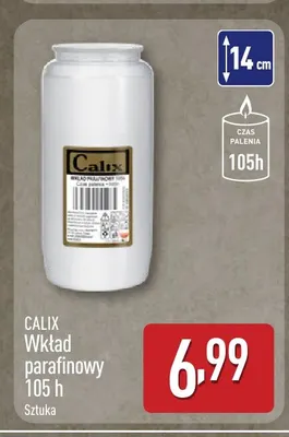 Wkład parafinowy 105 h Calix promocja w Aldi
