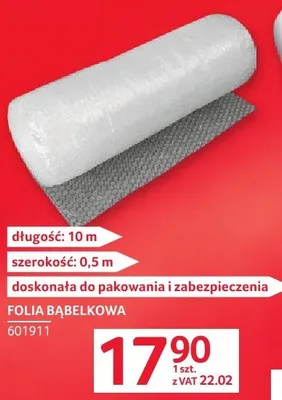 Folia bąbelkowa promocja w Selgros