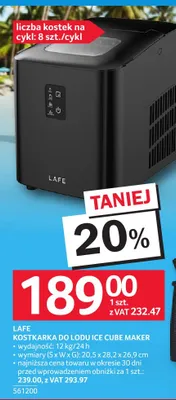 Kostkarka do lodu Lafe Ice Cube Maker promocja w Selgros