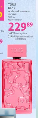 Woda perfumowana damska TOUS Kaos promocja w Hebe