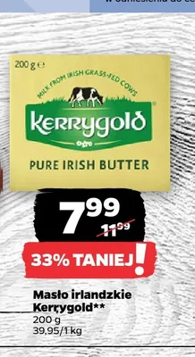 Masło irlandzkie Kerrygold promocja w Netto