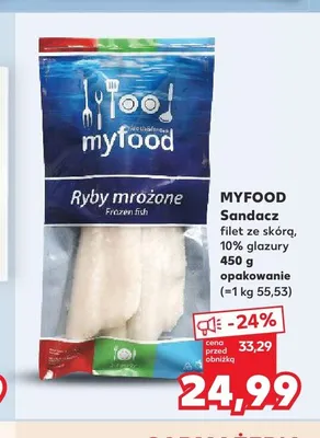 Filet ze skórą z sandacza Myfood promocja w Kaufland