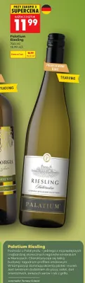 Wino białe półwytrawne Palatium Riesling promocja w Biedronka