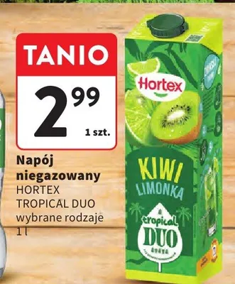 Napój niegazowany Hortex Tropical Duo promocja w Intermarche