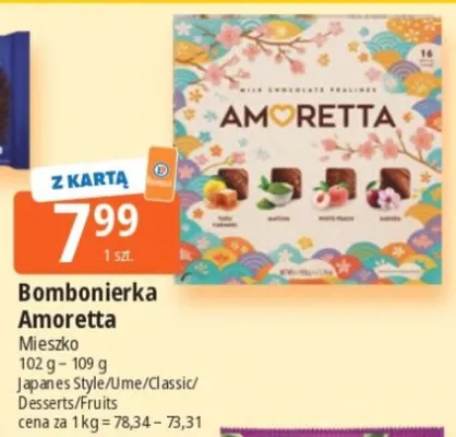 Bombonierka Amoretta Classic Mieszko promocja w Leclerc
