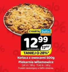 Kołacz z owocami Piekarnia Wilamowice promocja w Delfin