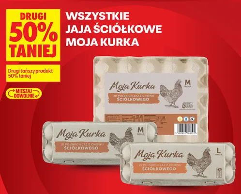 Jaja ściółkowe Moja Kurka klasa A L 10-pak promocja w Biedronka