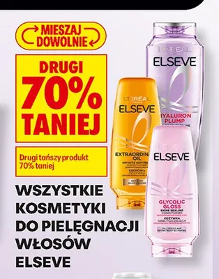 Kosmetyki do pielęgnacji włosów Elseve promocja w Biedronka
