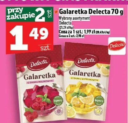 Galaretka Delecta promocja w TOPAZ