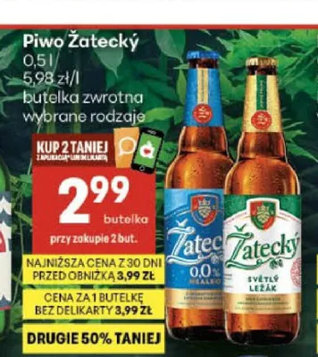 Piwo bezalkoholowe Žatecký Nealko promocja w Delikatesy Centrum