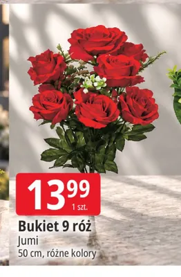 Bukiet 9 róż Jumi promocja w Leclerc