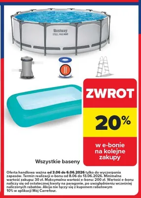 Basen Bestway promocja w Carrefour