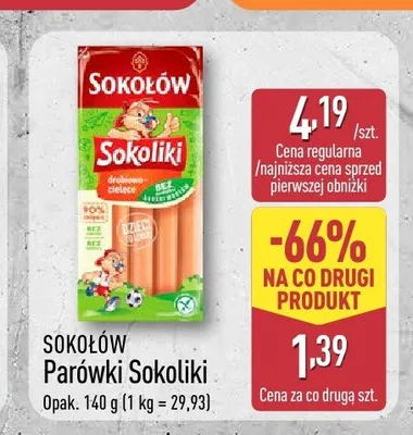 Parówki Sokoliki Sokołów promocja w Aldi