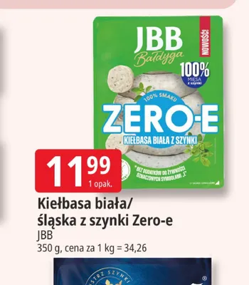 Kiełbasa śląska z szynki Zero-e JBB Bałdyga promocja w Leclerc