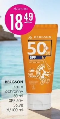 Krem ochronny Bergson SPF 50+ promocja w Drogerie Jasmin
