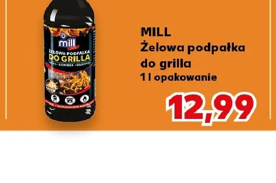 Żelowa podpałka do grilla MILL promocja w Kaufland