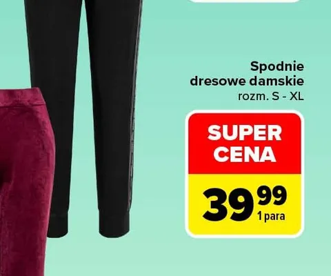 Spodnie damskie s-4xl promocja w Carrefour