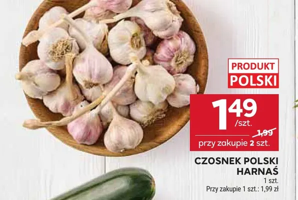 Czosnek polski Harnaś promocja w Stokrotka