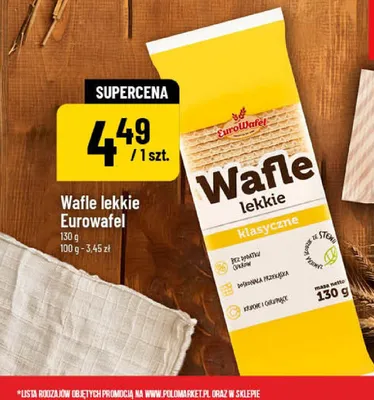 Wafle lekkie klasyczne Eurowafel promocja w POLOmarket