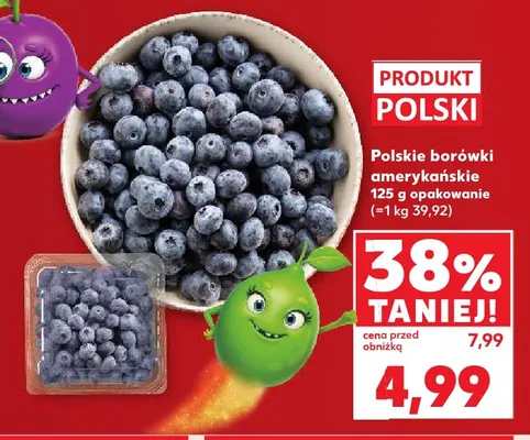 Borówki amerykańskie polskie promocja w Kaufland