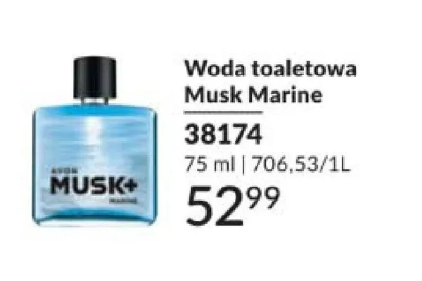 Woda toaletowa Musk Marine promocja w AVON