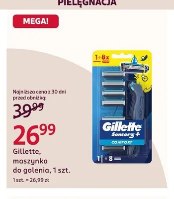 Maszynka do golenia Gillette Sensor 3 Comfort promocja w Rossmann