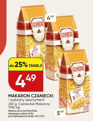 Makaron czaniecki promocja w Chata Polska