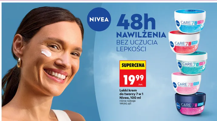Lekki krem do twarzy 7 w 1 promocja w Biedronka
