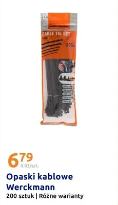 Opaski kablowe 200 sztuk różne warianty promocja w Action