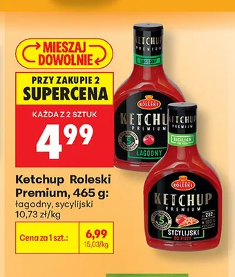 Ketchup sycylijski Roleski Premium promocja w Biedronka