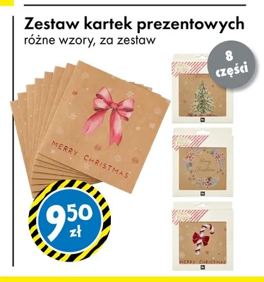 Zestaw kartek prezentowych promocja w Tedi