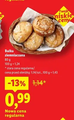 Bułka ziemniaczana promocja w Lidl