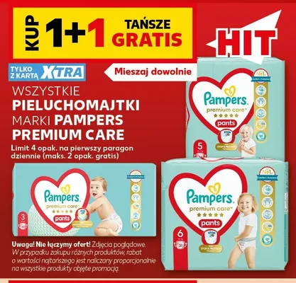 Pieluchomajtki Pampers Premium Care Pants 5 promocja w Kaufland