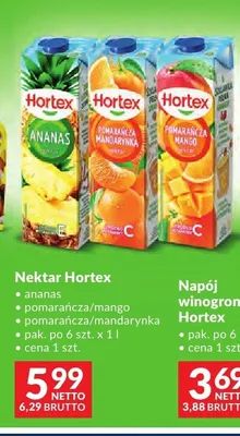 Nektar pomarańcza mandarynka Hortex promocja w Makro